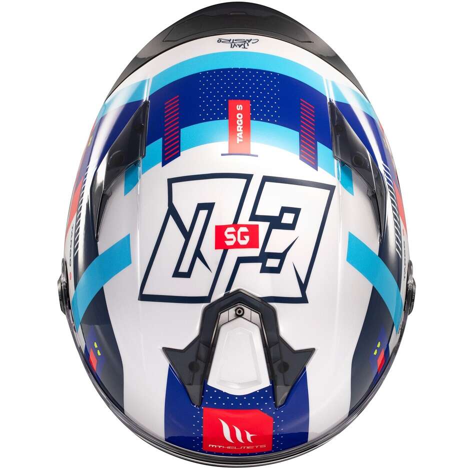 Full Face Motorcycle Helmet Mt Helmets TARGO S SERGIO GARCIA 2024 D7 Glossy