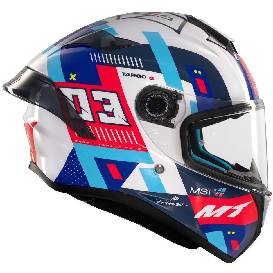 Full Face Motorcycle Helmet Mt Helmets TARGO S SERGIO GARCIA 2024 D7 Glossy