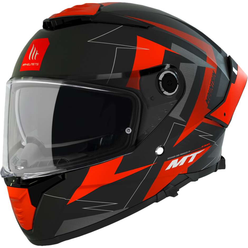Full Face Motorcycle Helmet Mt Helmets THUNDER 4 SV MOUNTAIN C5 Matt Red