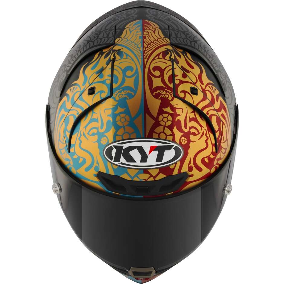 Full Face Motorcycle Helmet Racing Kyt KX-1 RACE GP BASTIANINI IDN REPLICA 23 Matt