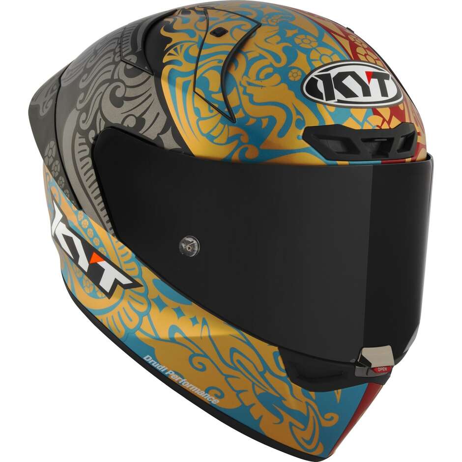 Full Face Motorcycle Helmet Racing Kyt KX-1 RACE GP BASTIANINI IDN REPLICA 23 Matt