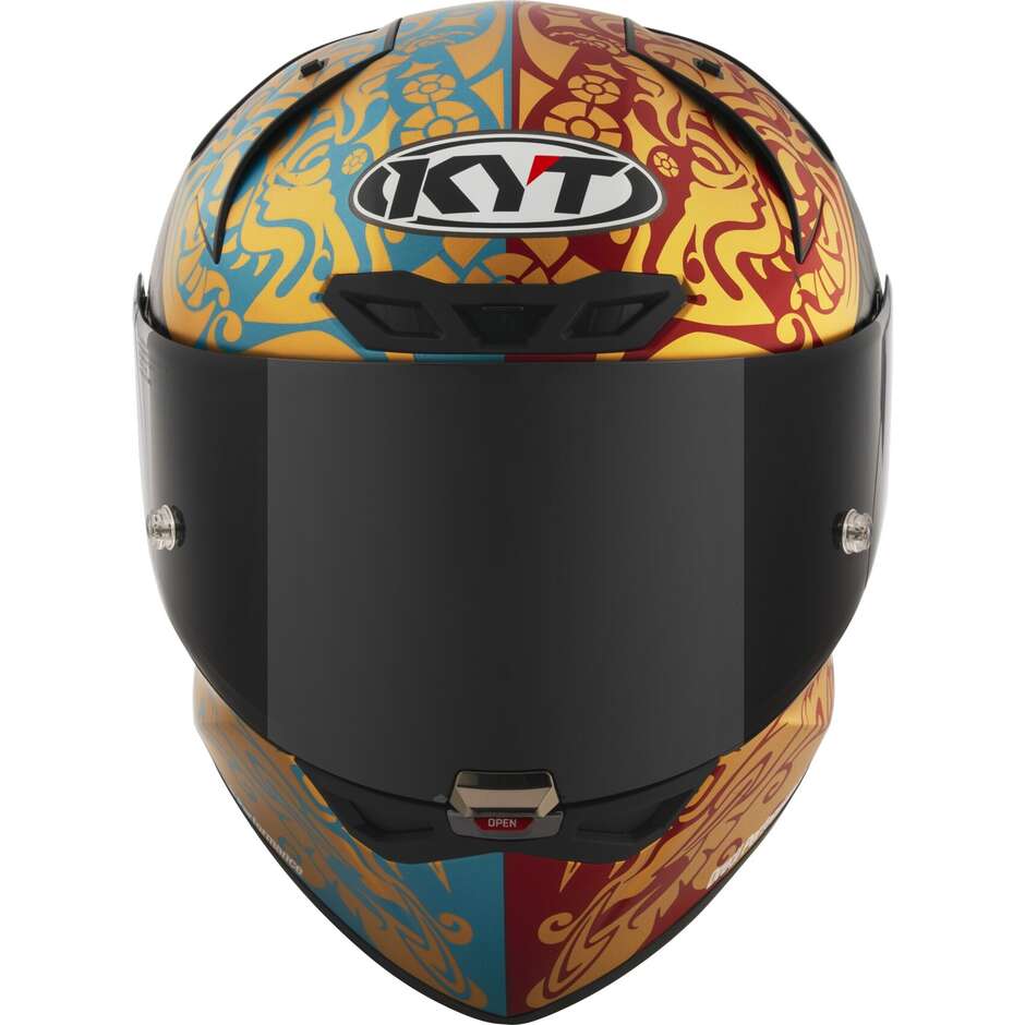 Full Face Motorcycle Helmet Racing Kyt KX-1 RACE GP BASTIANINI IDN REPLICA 23 Matt