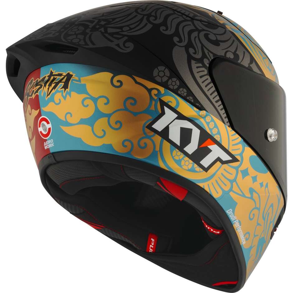 Full Face Motorcycle Helmet Racing Kyt KX-1 RACE GP BASTIANINI IDN REPLICA 23 Matt