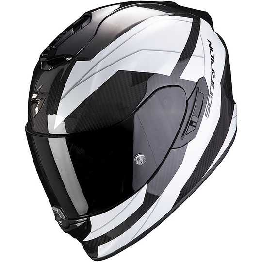 Full Face Motorcycle Helmet Scorpion EXO 1400 Carbon Air LEGIONE White
