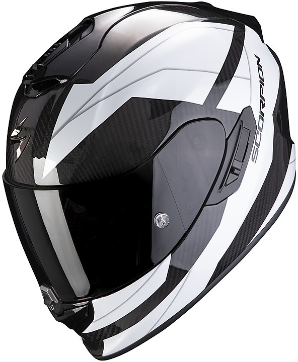 Full Face Motorcycle Helmet Scorpion EXO 1400 Carbon Air LEGIONE White ...