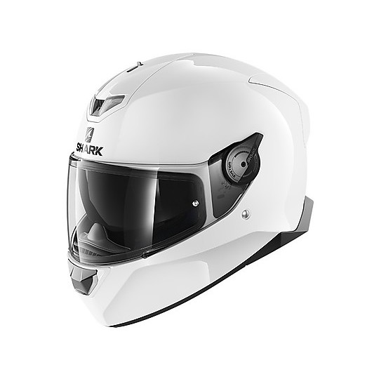 Full Face Motorcycle Helmet Shark SKWAL 2.2 Blank Glossy White