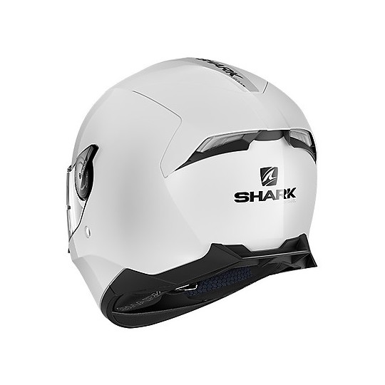 Full Face Motorcycle Helmet Shark SKWAL 2.2 Blank Glossy White
