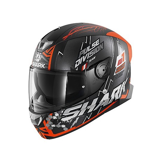 Full Face Motorcycle Helmet Shark SKWAL 2.2 Noxxys Mat Black Orange Matt