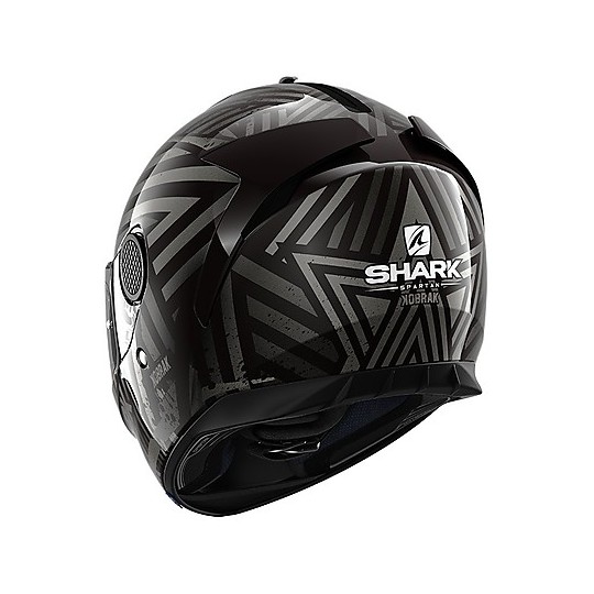 Full-Face Motorcycle Helmet Shark SPARTAN 1.2 Kobrak Black Gray