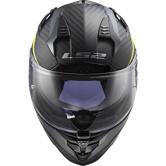 Full Face Motorcycle Helmet Touring Ls2 FF327 CHALLENGER C Caron Fluo Yellow Fluo Opaque