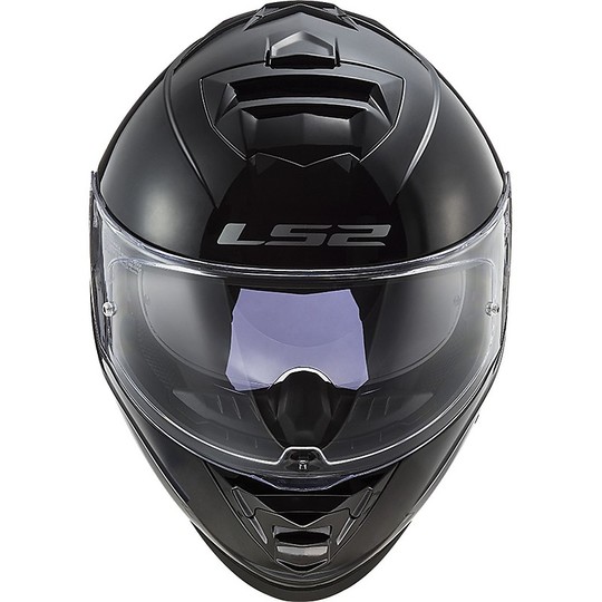 Full Face Motorradhelm Doppelvisier Ls2 FF800 STORM Solid Glossy Black
