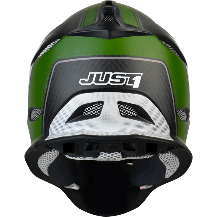 Full Face MTB Bike Helmet DownHill Just1 JHD + MIPS ASSAULT Black Green Matt