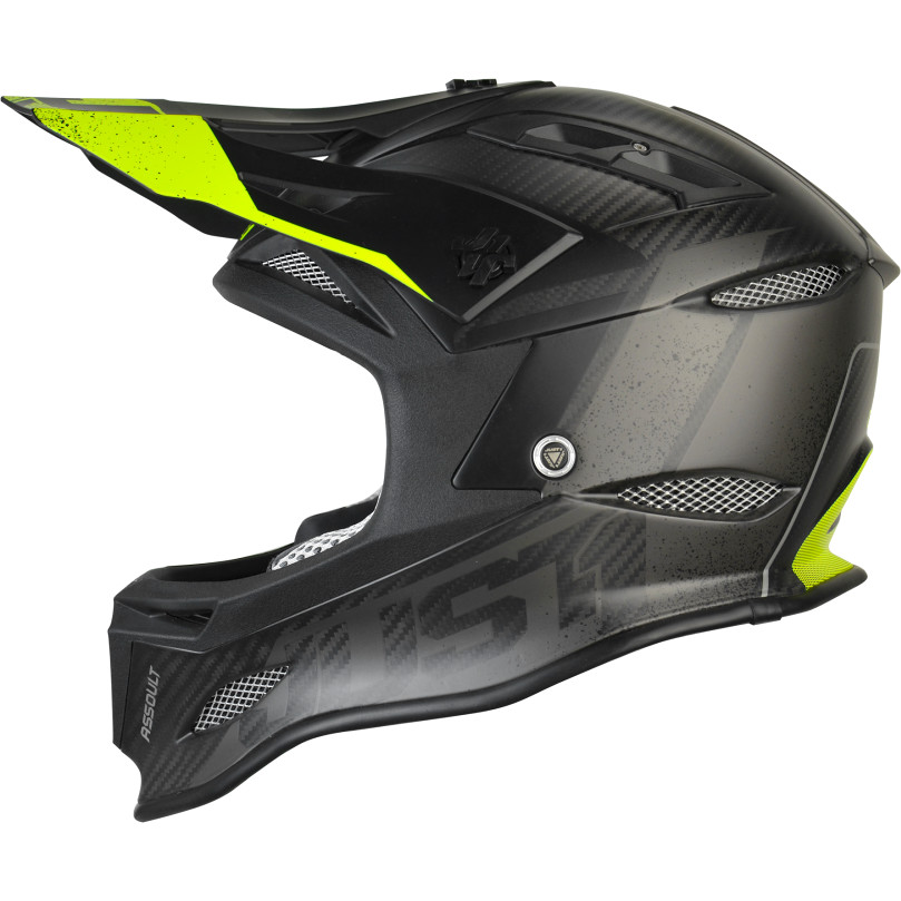 Full Face MTB Bike Helmet DownHill Just1 JHD + MIPS ASSAULT Black Matt Yellow