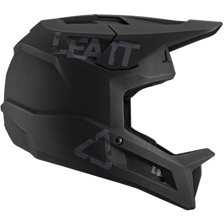 Full Face MTB Bike Helmet Leatt 1.0 DH V21.1 Black