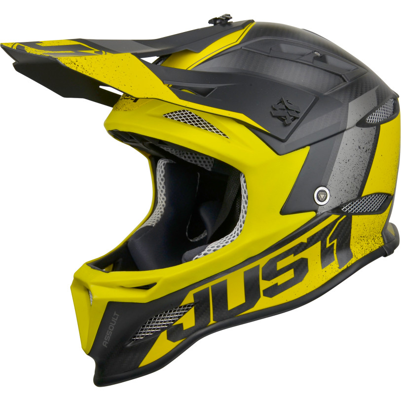 Full Face MTB Helmet DownHill Just1 JHD + MIPS ASSAULT Matt Yellow