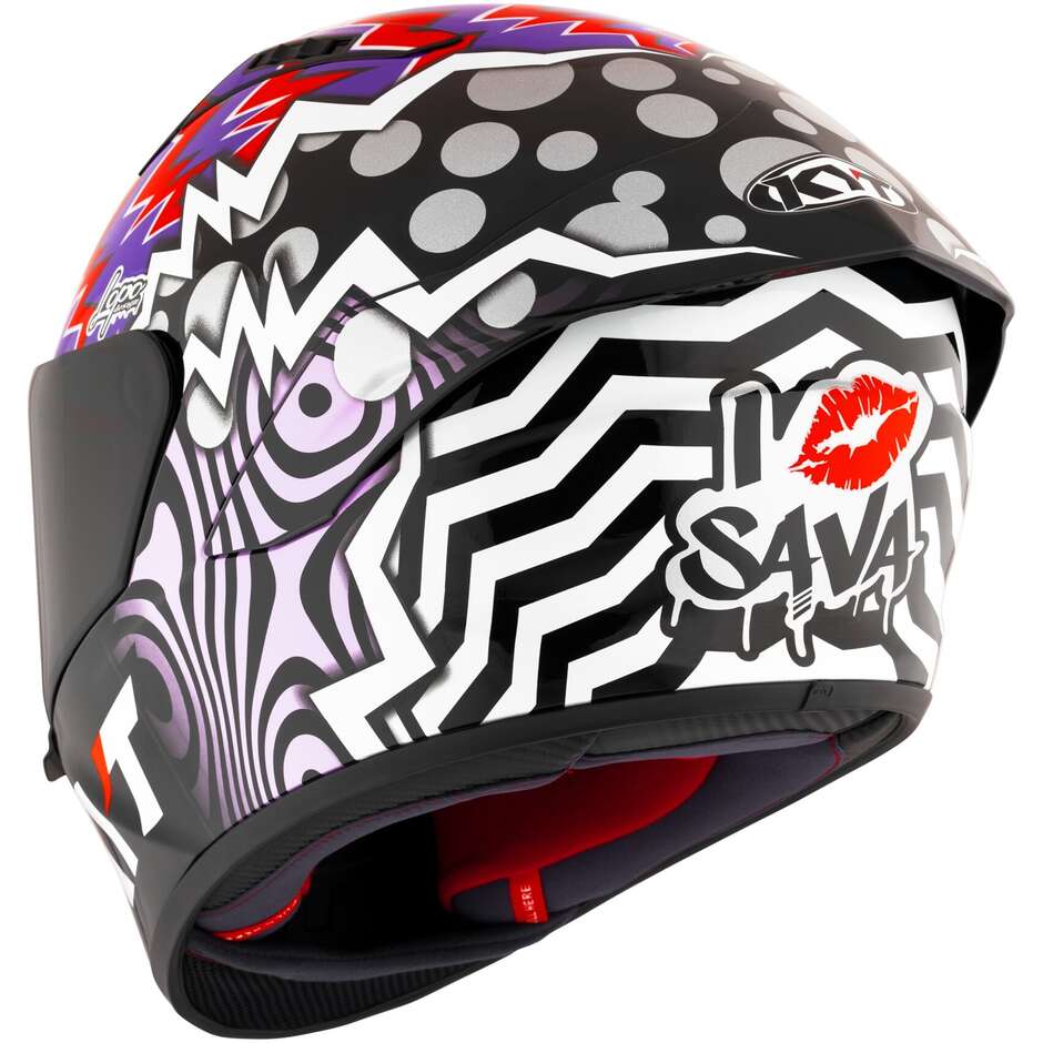 Full Face Racing Motorcycle Helmet Kyt NZ-RACE SAVADORI REPLICA