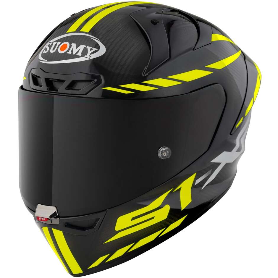 Full Face Racing Motorcycle Helmet Suomy S1-XR GP CARBON HYPERSONIC Yellow FIM