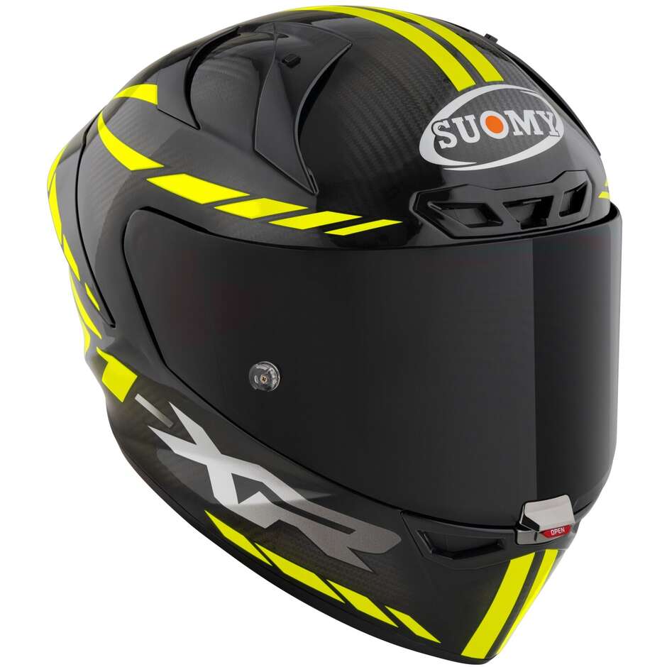 Full Face Racing Motorcycle Helmet Suomy S1-XR GP CARBON HYPERSONIC Yellow FIM