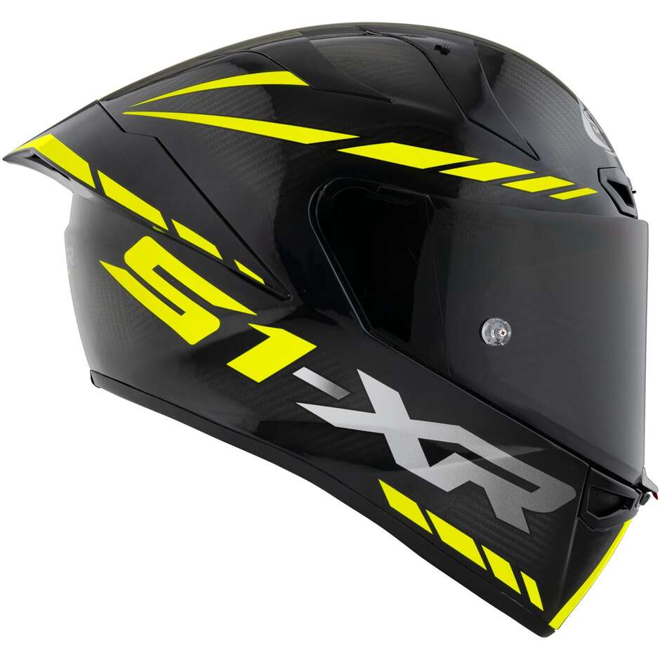 Full Face Racing Motorcycle Helmet Suomy S1-XR GP CARBON HYPERSONIC Yellow FIM
