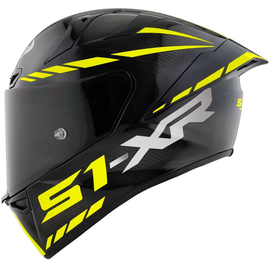 Full Face Racing Motorcycle Helmet Suomy S1-XR GP CARBON HYPERSONIC Yellow FIM