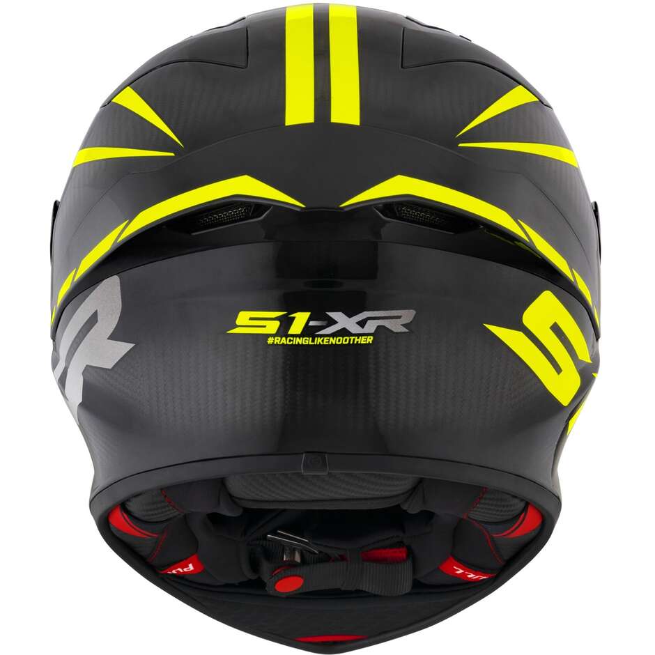 Full Face Racing Motorcycle Helmet Suomy S1-XR GP CARBON HYPERSONIC Yellow FIM