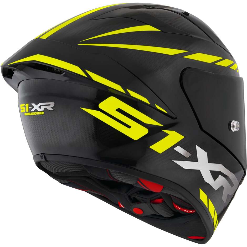 Full Face Racing Motorcycle Helmet Suomy S1-XR GP CARBON HYPERSONIC Yellow FIM