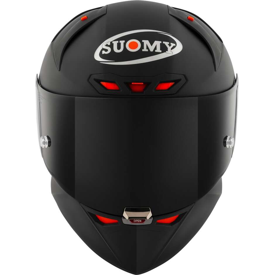 Full Face Racing Motorcycle Helmet Suomy S1-XR GP PLAIN Matt Black FIM