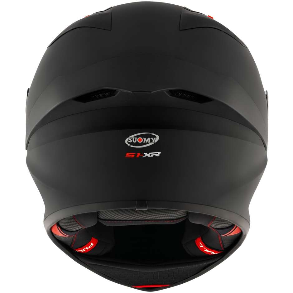 Full Face Racing Motorcycle Helmet Suomy S1-XR GP PLAIN Matt Black FIM