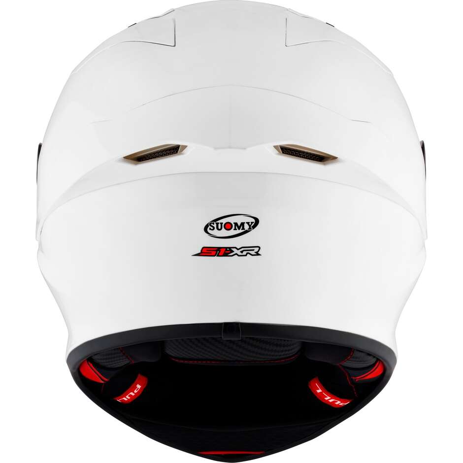 Full Face Racing Motorcycle Helmet Suomy S1-XR GP PLAIN White FIM