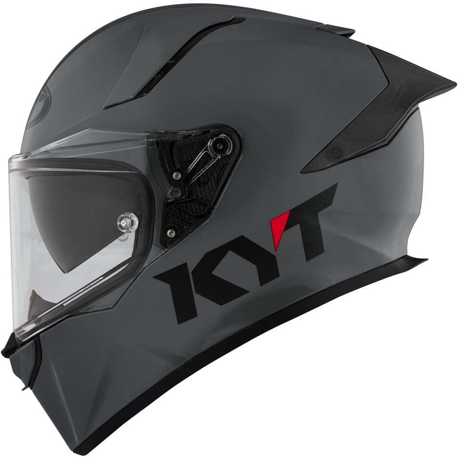 Full Face Touring Motorcycle Helmet Kyt R2R PLAIN Grey