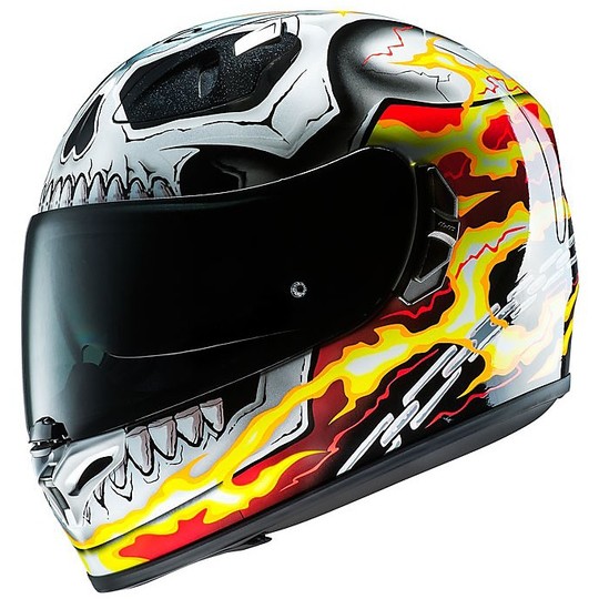 Full HD HJC FG-ST Moto Helmet Marvel Ghost Rider MC1