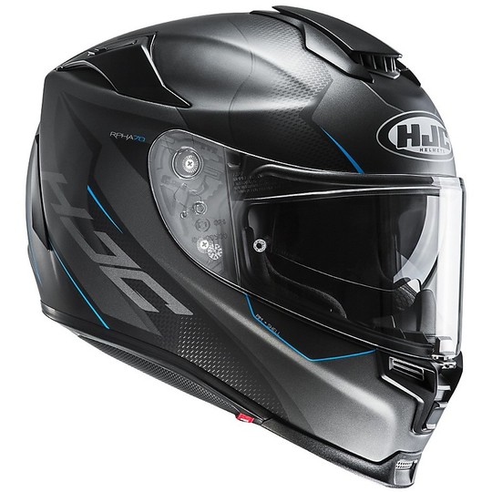 Full HD HJC RPHA 70 GADIVO MC2SF Helmet Black Blue