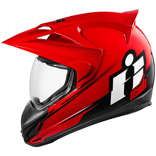 Full Road Helmet All Road Icon Variant DoubleStack Red