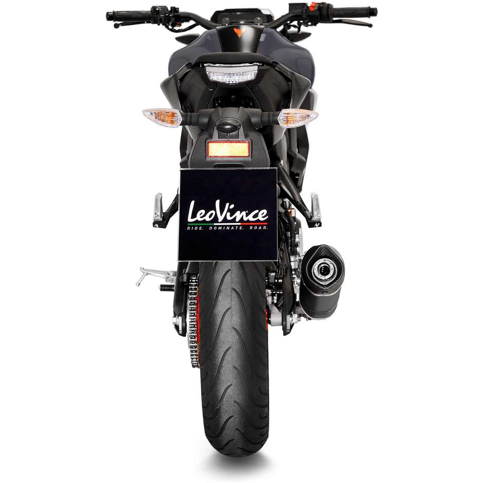 Full System Leovince 14365EBU LV ONE EVO BLACK EDITION Complete Exhaust Specific For YAMAHA MT-125 - XSR125 - YZF-R125 (21-24)