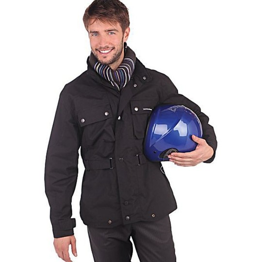 Fully Waterproof Motorcycle Jacket Black Tucanji 545