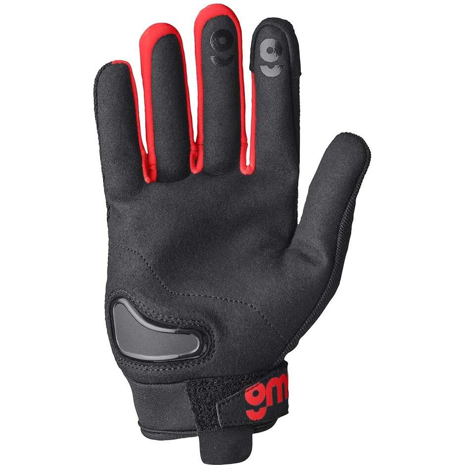 Gant de moto GMS Jet City Sport Noir Rouge