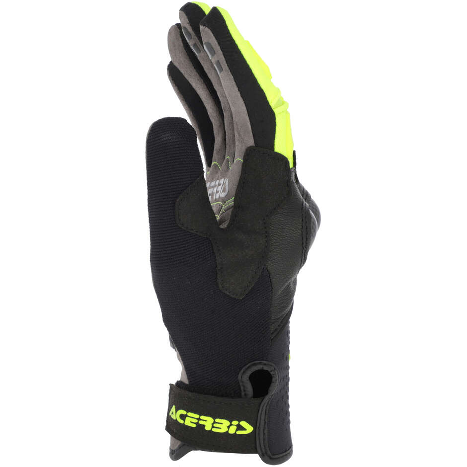 Gants de moto Acerbis CE Carbon G 5.0 Noir Jaune