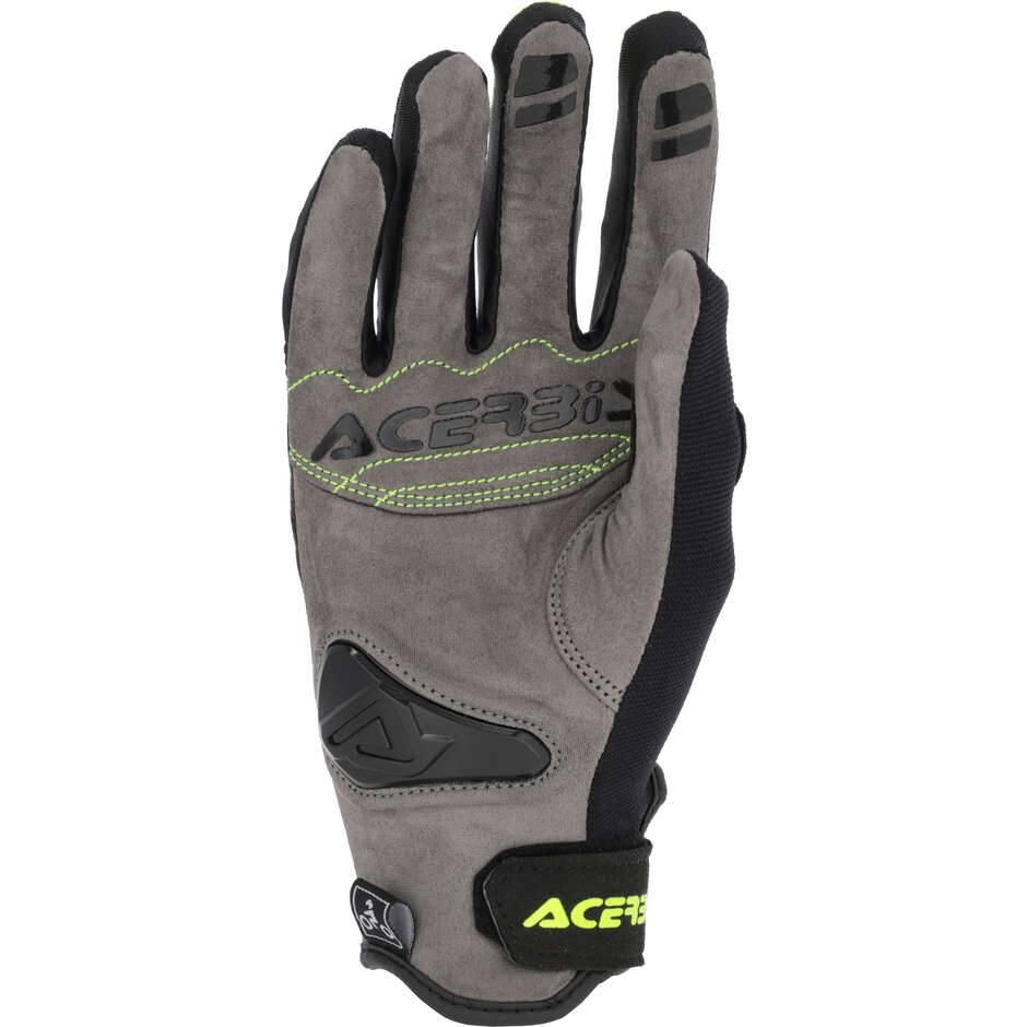 Gants de moto Acerbis CE Carbon G 5.0 Noir Jaune