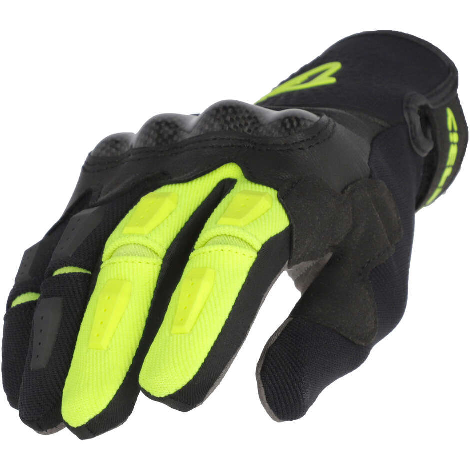 Gants de moto Acerbis CE Carbon G 5.0 Noir Jaune