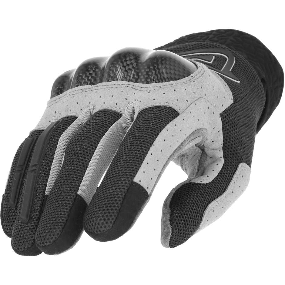Gants de moto Acerbis CE RAMSEY MY VENTED PRO gris clair