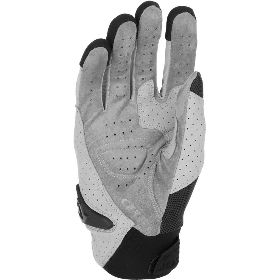 Gants de moto Acerbis CE RAMSEY MY VENTED PRO gris clair