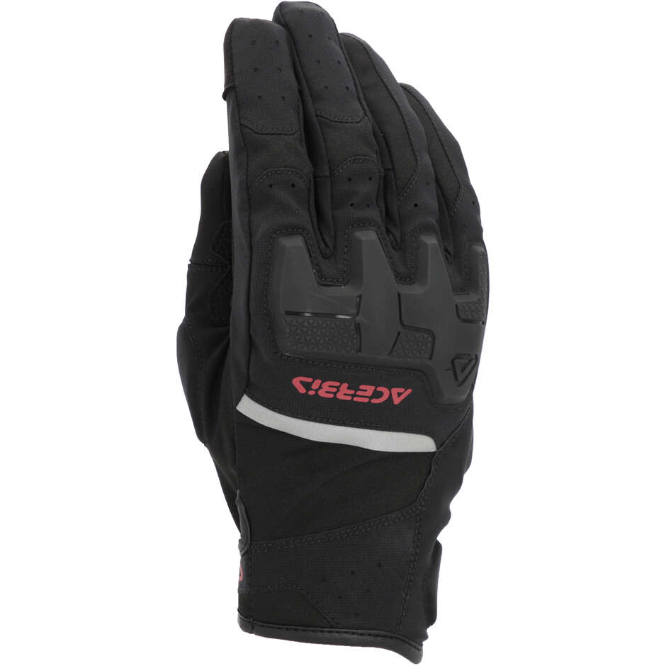 Gants de moto Acerbis CE X-Street WP Noir Rouge