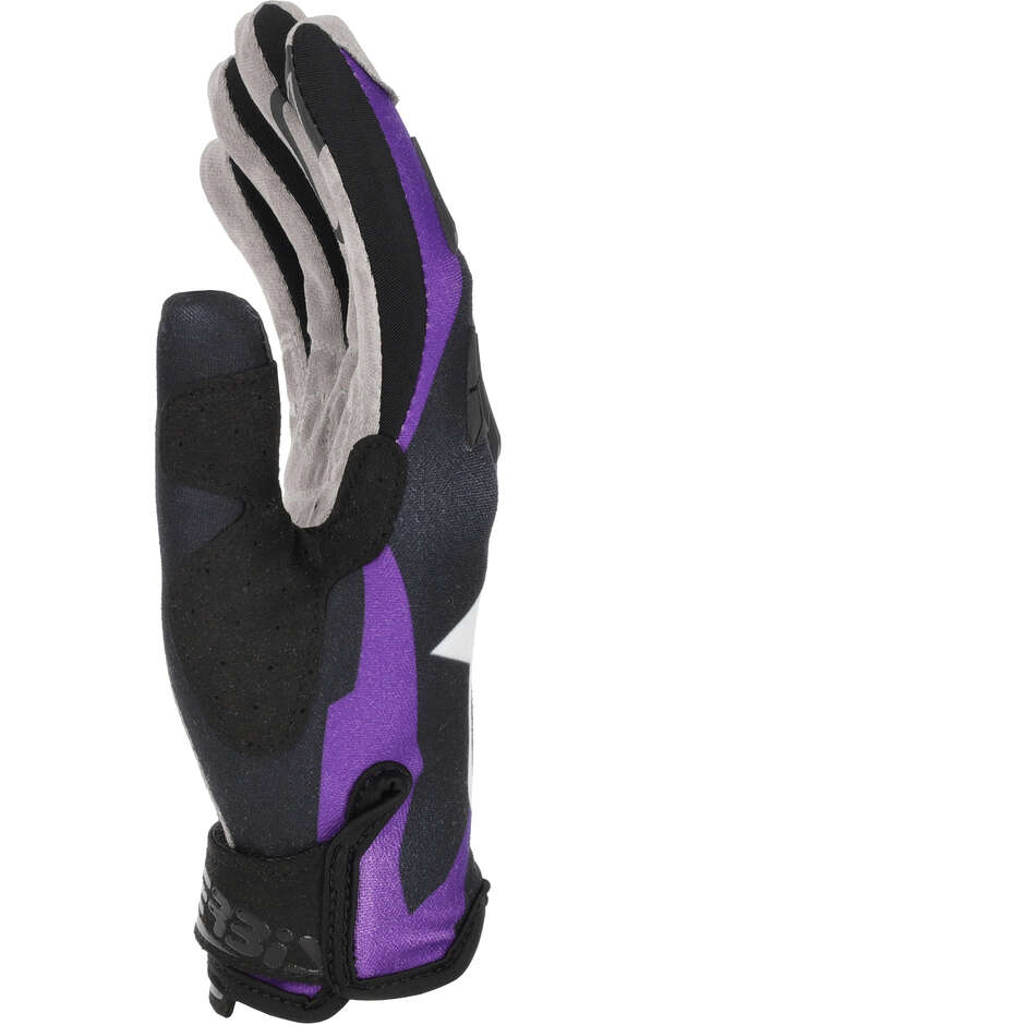 Gants de moto Acerbis MX WP Cross Enduro Violet Blanc