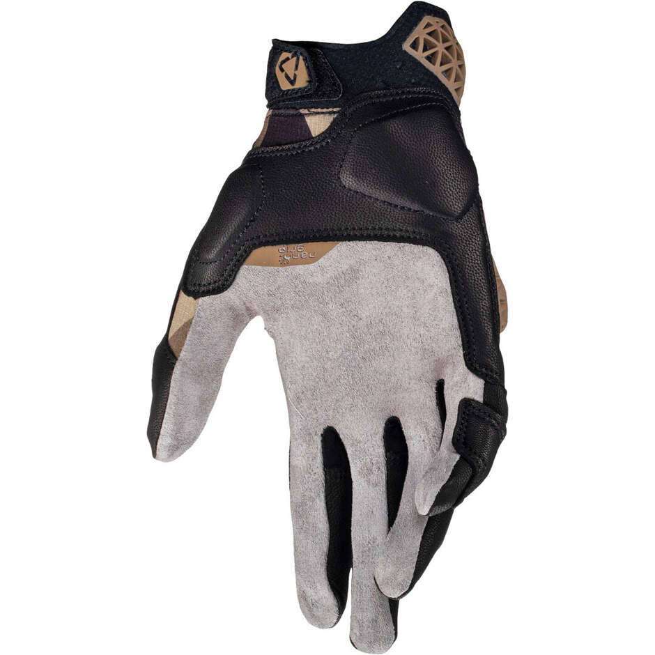 Gants de moto Adventure marron Leatt ADV X-FLOW 7.5 SHORT