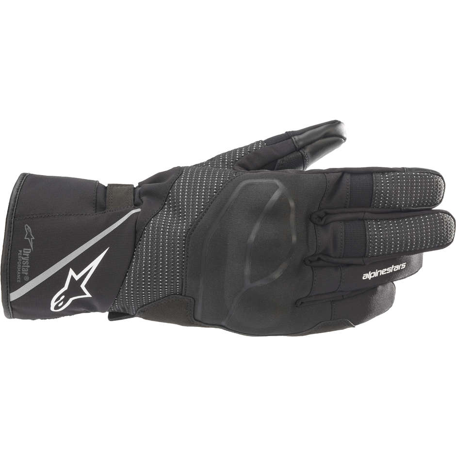 Gants de moto Alpinestars ANDES v3 Drystar en tissu noir