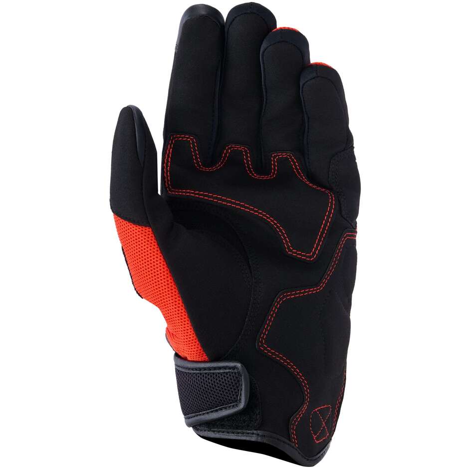 Gants de moto Alpinestars IGNITE Rouge mandarine Noir
