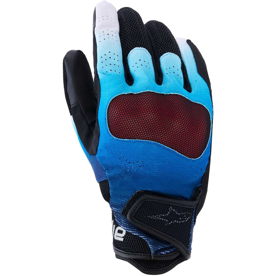 Gants de moto Alpinestars MOGRESS AIRFLOW, dégradé bleu et noir