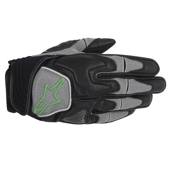 Gants de moto Alpinestars Scheme Gloves avec protections noir-vert