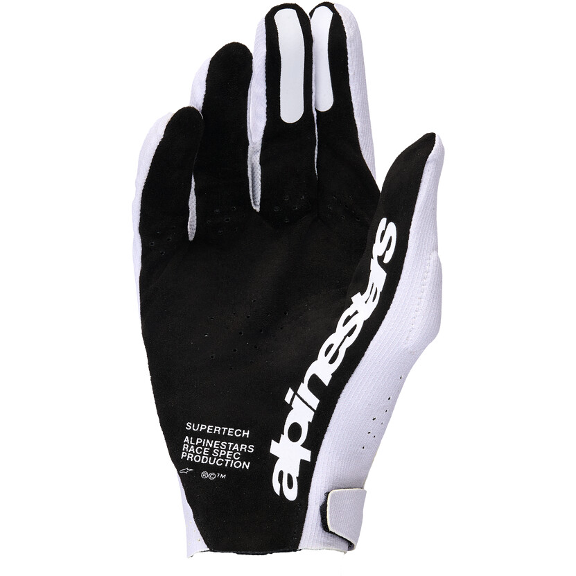 Gants de moto Alpinestars Supertech MX Cross Enduro Violet clair Noir