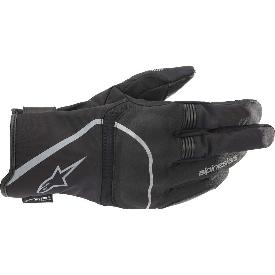 Gants de moto Alpinestars SYNCRO v2 Drystar en tissu noir gris